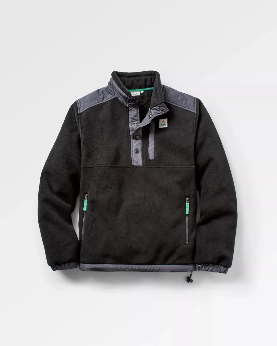 Fleece|Fleece>Passenger Solace Recycled Sherpa-Lined Polar Fleece Black