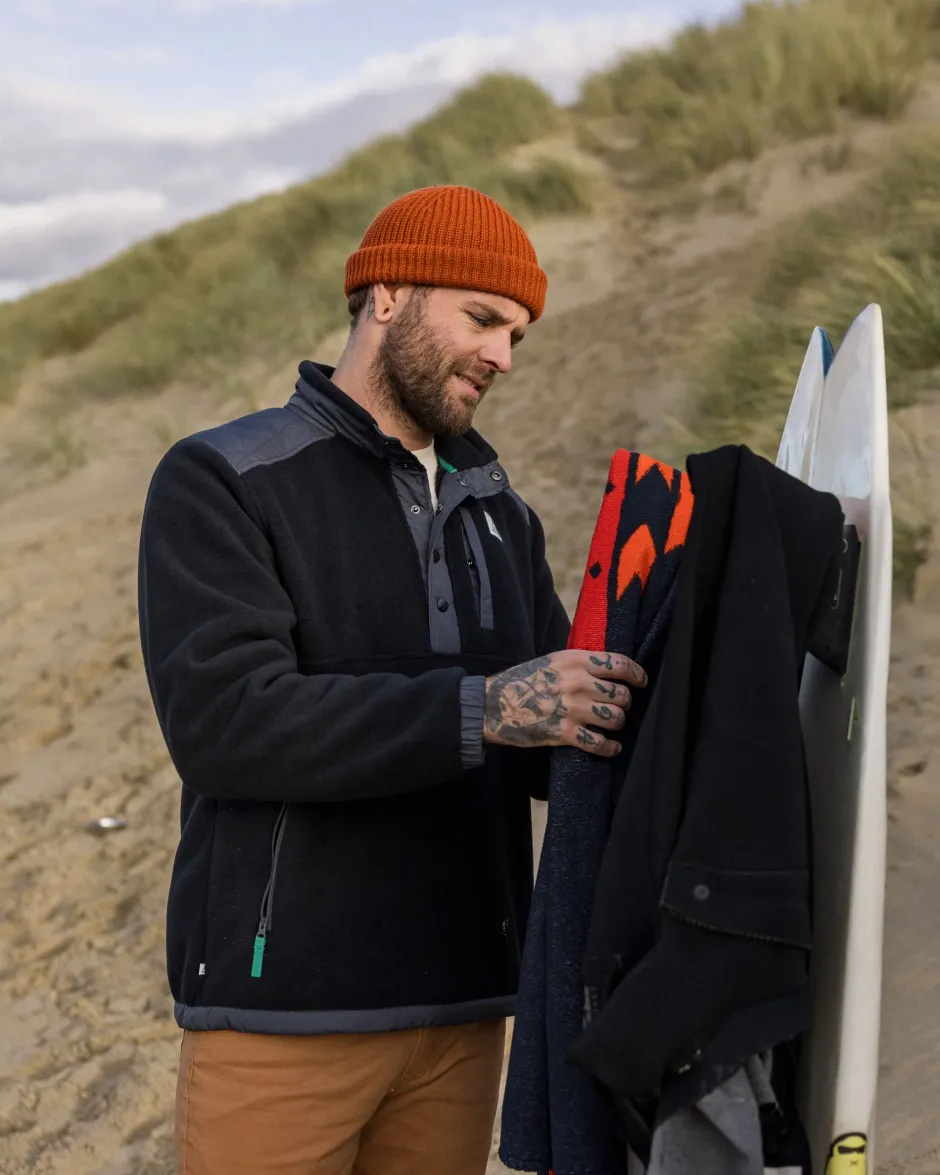 Fleece|Fleece>Passenger Solace Recycled Sherpa-Lined Polar Fleece Black