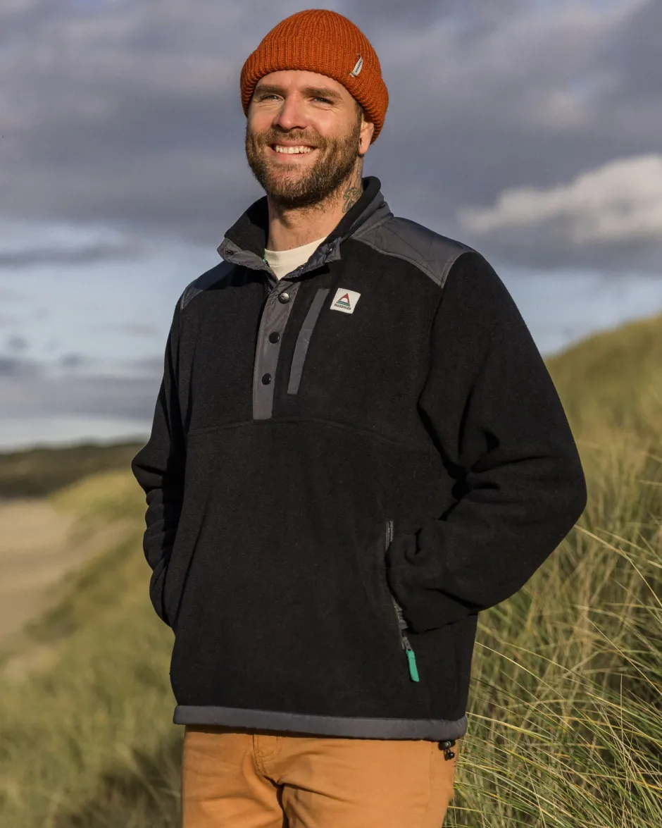 Fleece|Fleece>Passenger Solace Recycled Sherpa-Lined Polar Fleece Black
