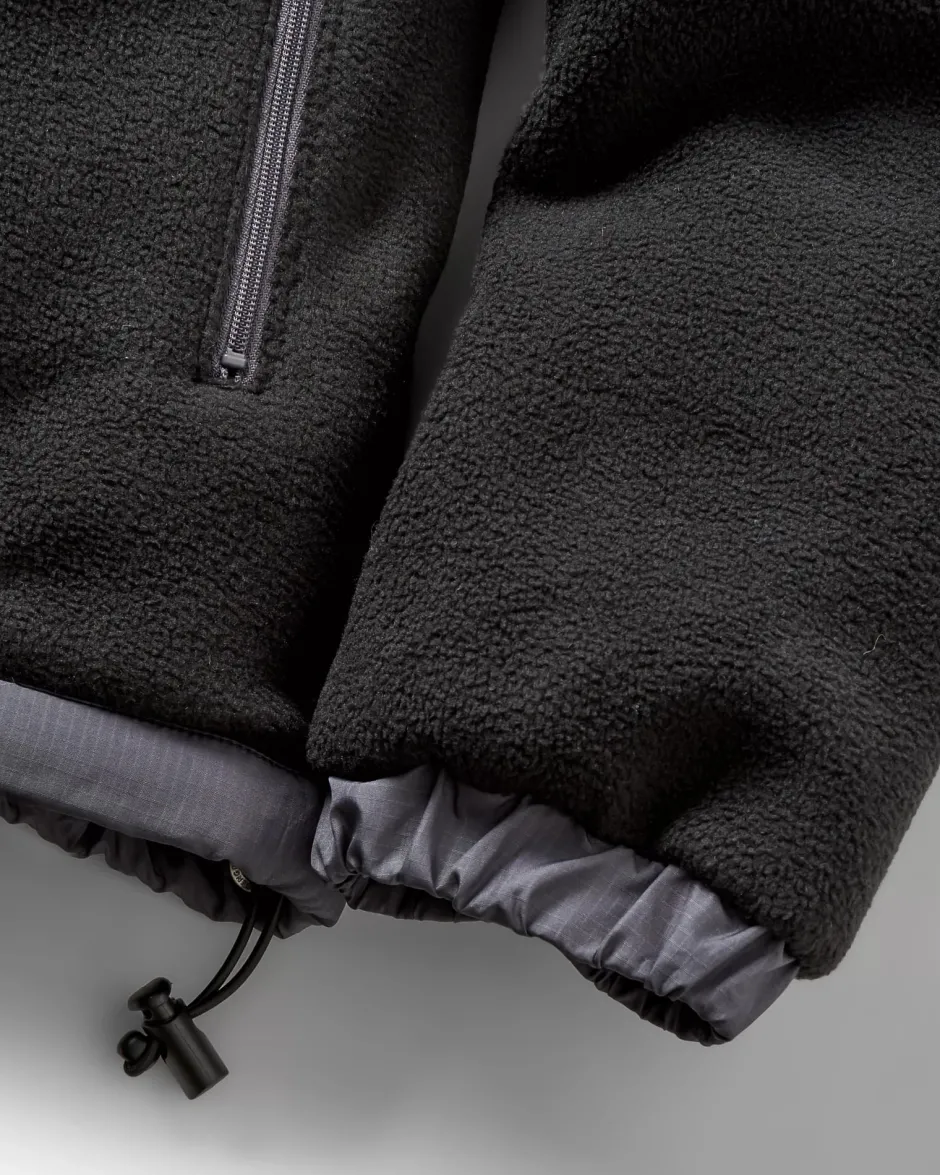 Fleece|Fleece>Passenger Solace Recycled Sherpa-Lined Polar Fleece Black