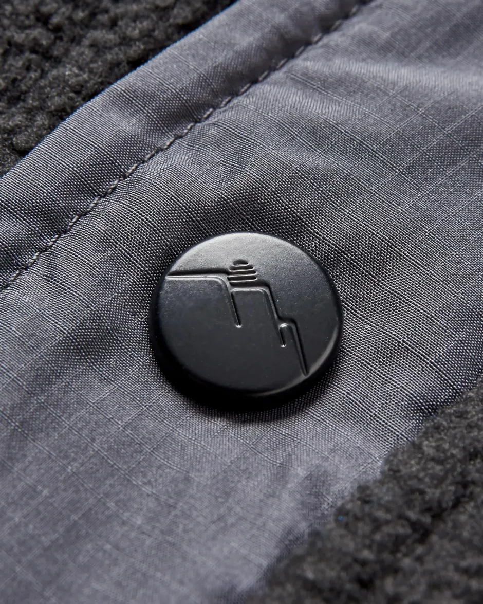 Fleece|Fleece>Passenger Solace Recycled Sherpa-Lined Polar Fleece Black