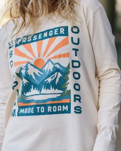 Tops & T-Shirts>Passenger Solitude Recycled Cotton Oversized LS T-Shirt Birch