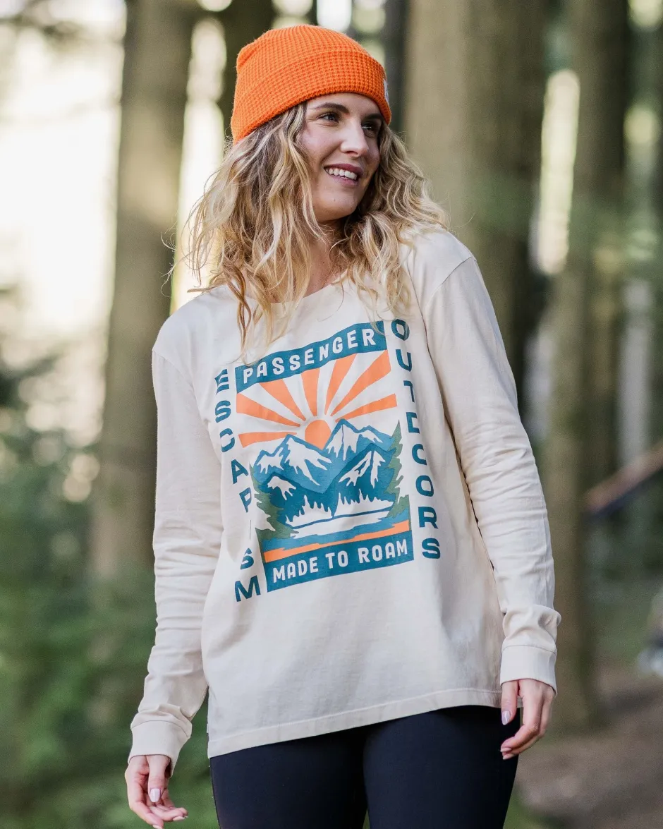 Tops & T-Shirts>Passenger Solitude Recycled Cotton Oversized LS T-Shirt Birch