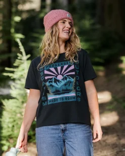 Tops & T-Shirts>Passenger Solitude Recycled Cotton Oversized T-Shirt Black