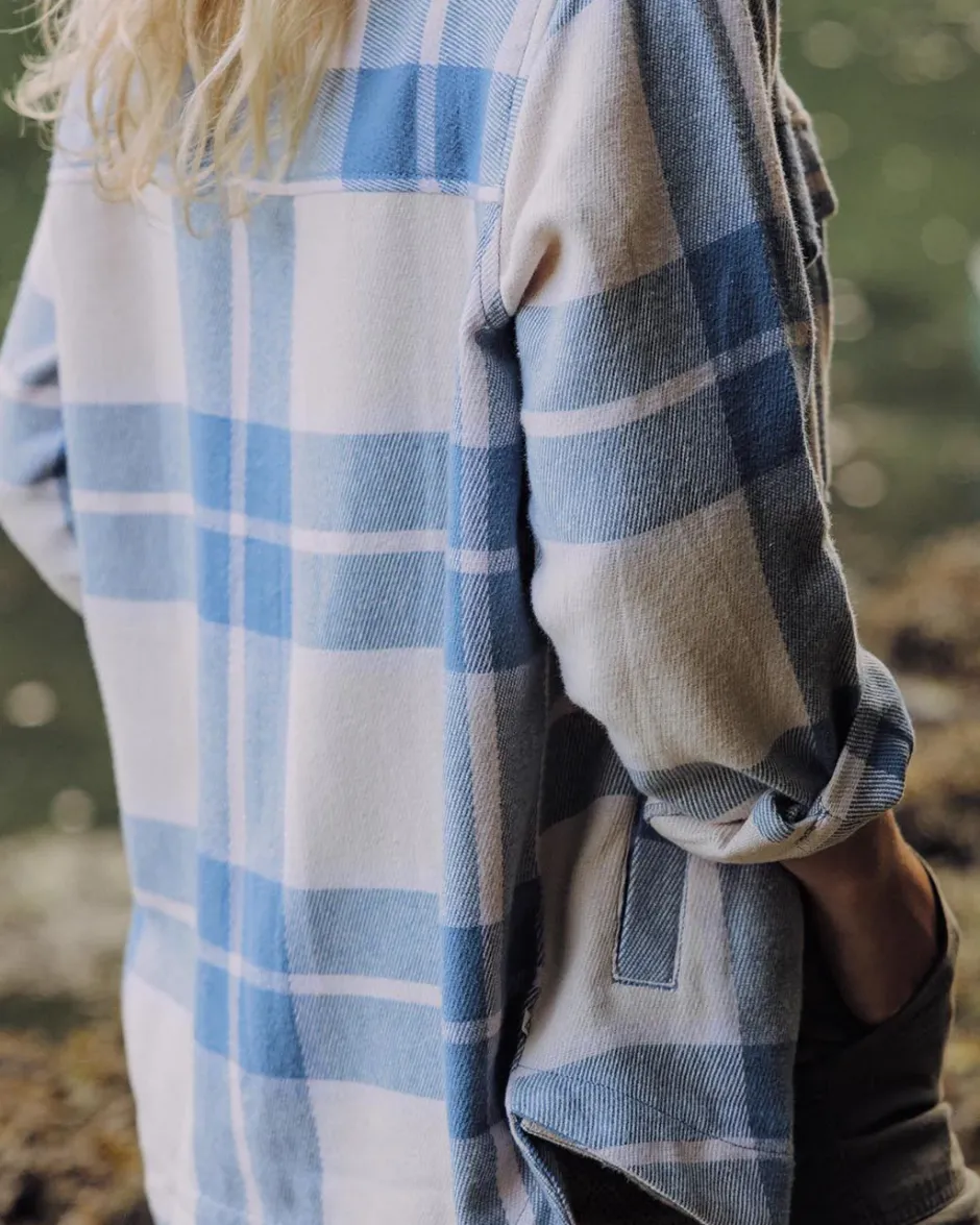 Shirts>Passenger Stella Organic Cotton LS Shirt Provincial Blue Check