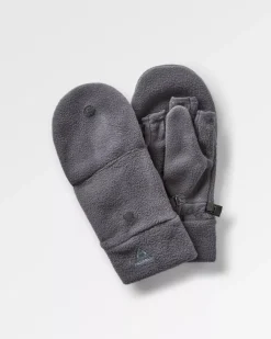 Accessories|Gloves>Passenger Stem Recycled Polar Convertible Mittens Charcoal