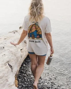 Tops & T-Shirts>Passenger Sundaze Oversized Recycled Cotton T-Shirt Birch