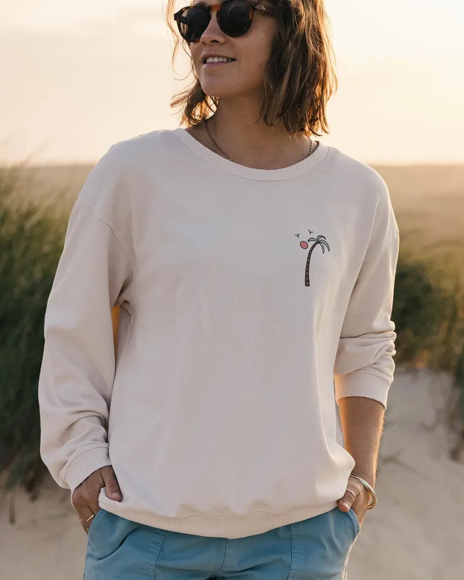 Hoodies & Sweatshirts|Women's Outlet>Passenger Sundaze Recycled Cotton Sweatshirt Birch