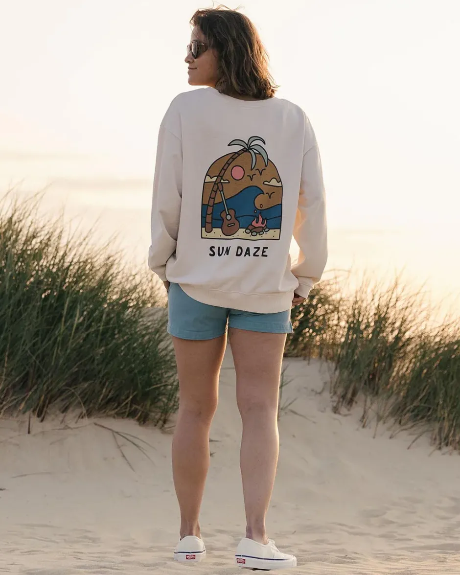 Hoodies & Sweatshirts|Women's Outlet>Passenger Sundaze Recycled Cotton Sweatshirt Birch