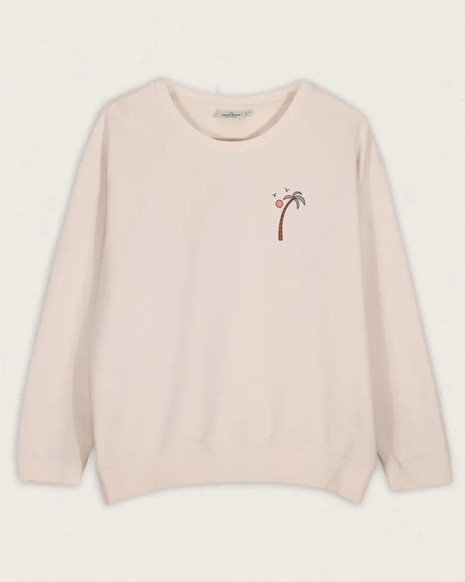 Hoodies & Sweatshirts|Women's Outlet>Passenger Sundaze Recycled Cotton Sweatshirt Birch
