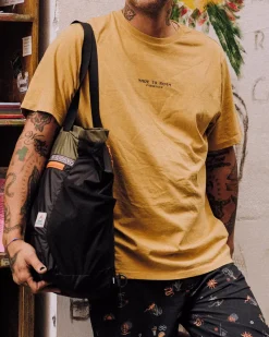 T-Shirts & Tank Tops>Passenger Sundown Recycled Cotton T-Shirt Mustard Gold