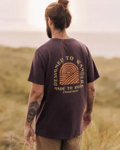 T-Shirts & Tank Tops|Men's Outlet>Floris van Bommel Sundown Recycled Cotton T-Shirt Raisin