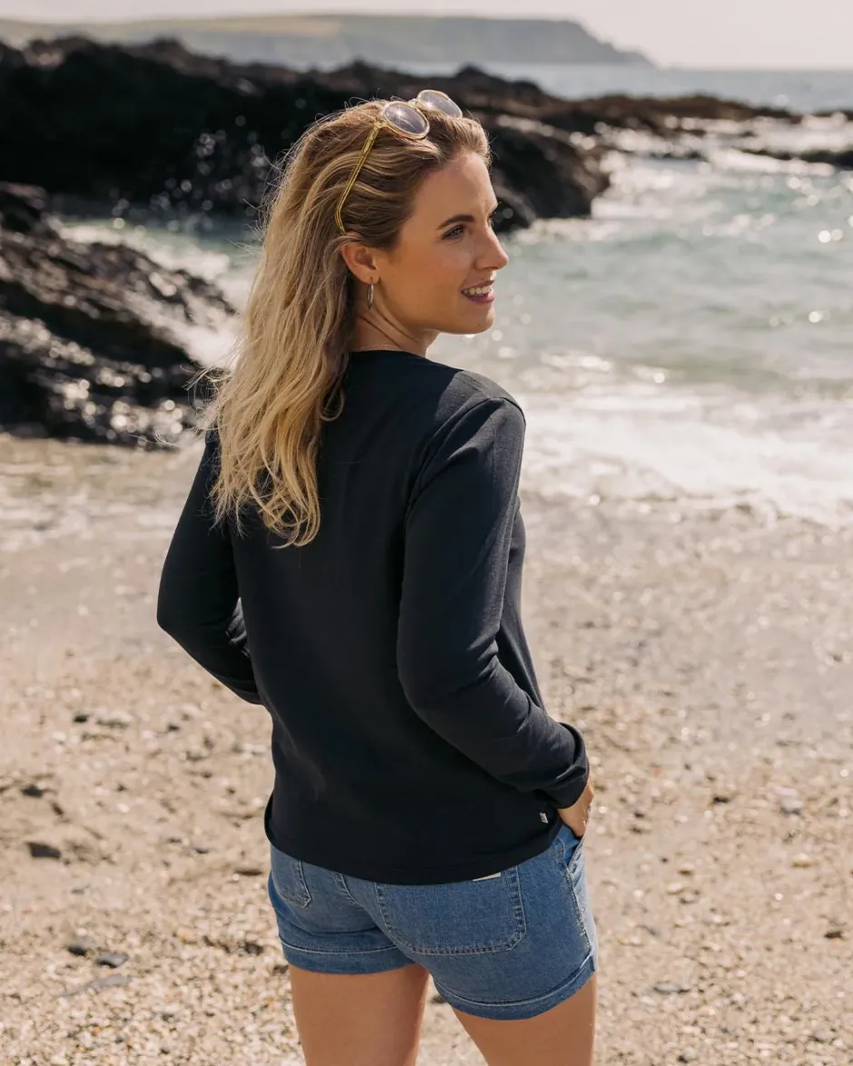 Tops & T-Shirts|Women's Outlet>Passenger Sunray Recycled Cotton LS T-Shirt Black