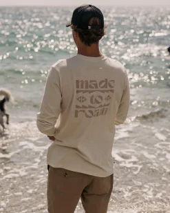 T-Shirts & Tank Tops|Men's Outlet>Floris van Bommel Sunrise Recycled Cotton Ls T-Shirt Milky Marl