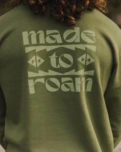 Hoodies & Sweatshirts|Men's Outlet>Passenger Sunrise Recycled Cotton Sweatshirt Loden Green