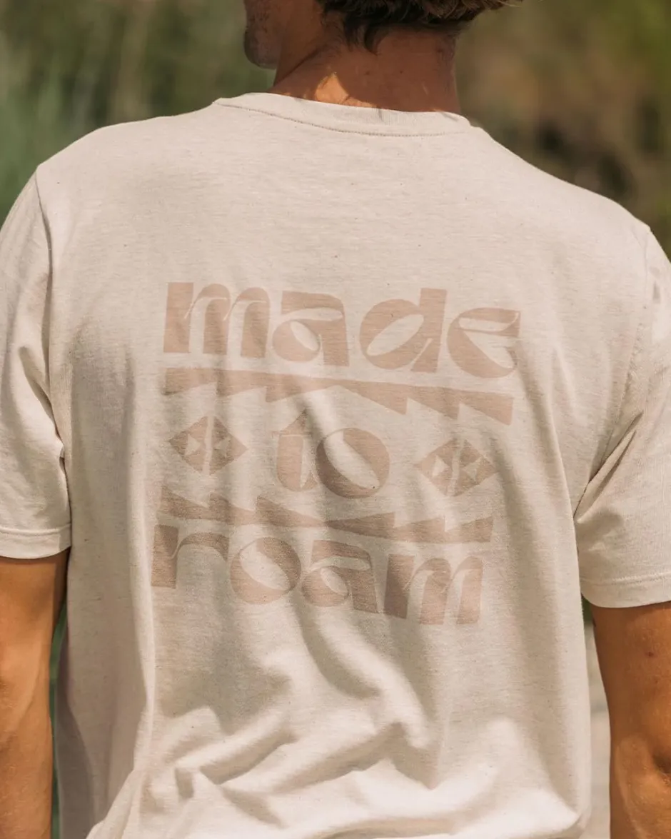 T-Shirts & Tank Tops|Men's Outlet>Passenger Sunrise Recycled Cotton T-Shirt Milky Marl