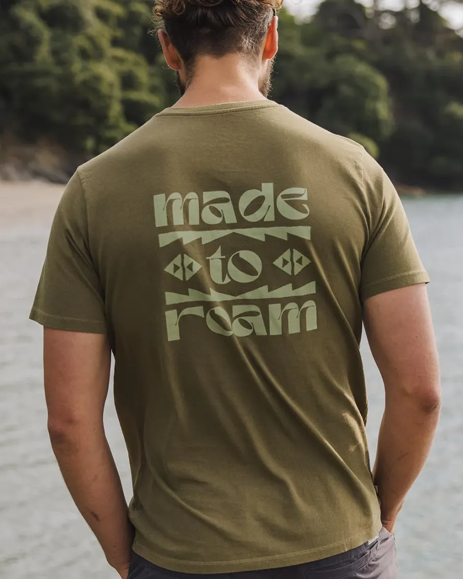 T-Shirts & Tank Tops|Men's Outlet>Floris van Bommel Sunrise Recycled Cotton T-Shirt Loden Green