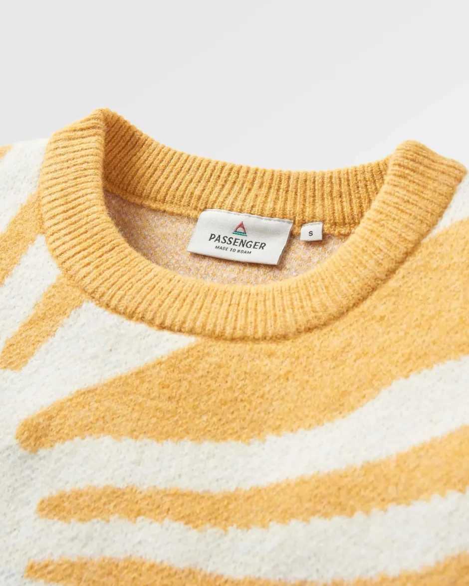 Knitwear|Winter Road Trip Essentials>Passenger Sunsets Recycled Knitted Jumper Marshmallow