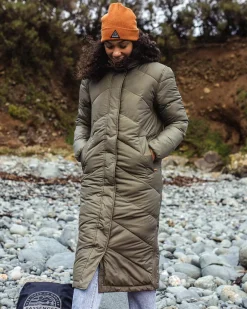 Women's Outlet|Women's>Passenger Tasman Long Recycled Insulated Jacket Dusty Olive