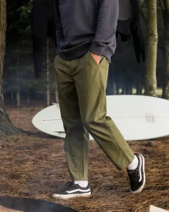 Pants|Men's Outlet>Floris van Bommel Timeless Crop Trouser Khaki