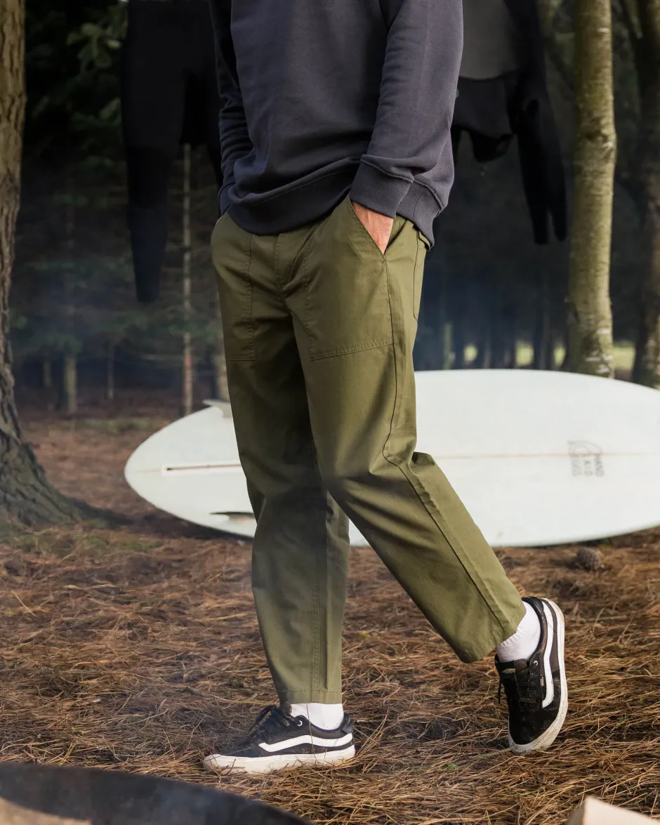 Pants|Men's Outlet>Floris van Bommel Timeless Crop Trouser Khaki