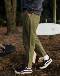 Pants|Men's Outlet>Floris van Bommel Timeless Crop Trouser Khaki