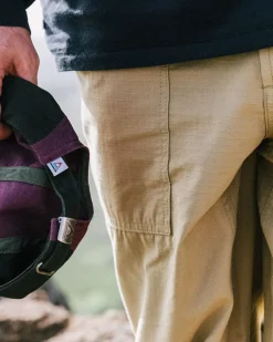 Pants|Men's Outlet>Floris van Bommel Timeless Organic Cotton Crop Pants Biscuit