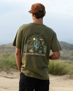 T-Shirts & Tank Tops|Men's Outlet>Passenger Tizana Recycled Cotton T-Shirt Khaki