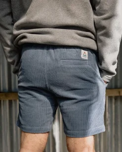 Shorts|Best Sellers>Floris van Bommel Topanga Cord Shorts Stone Blue