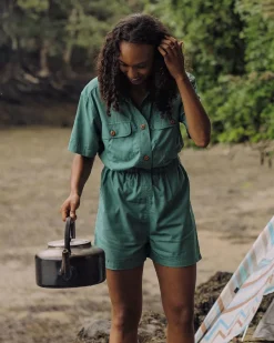 Shorts|Jumpsuits & Playsuits>Passenger Topaz Short Boiler Suit Deep Sea