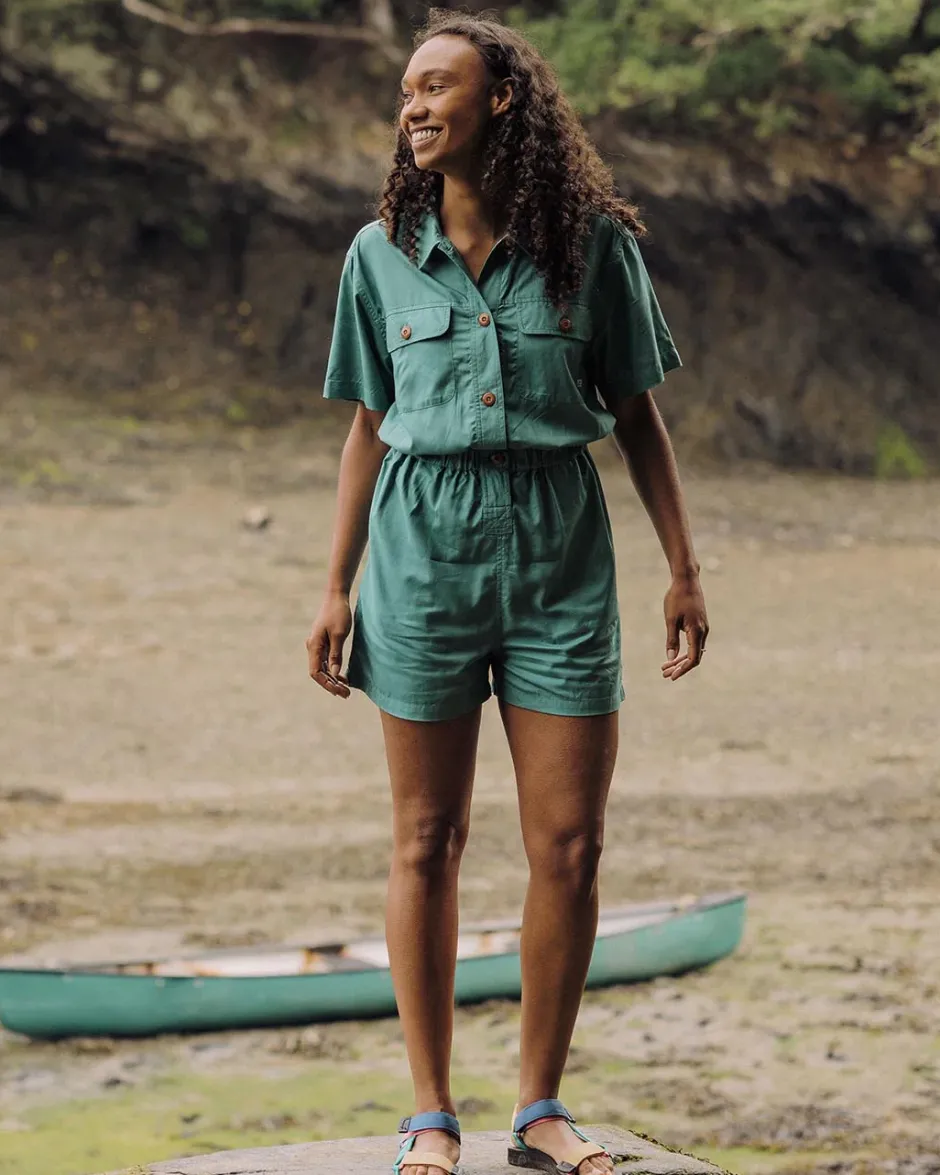 Shorts|Jumpsuits & Playsuits>Passenger Topaz Short Boiler Suit Deep Sea