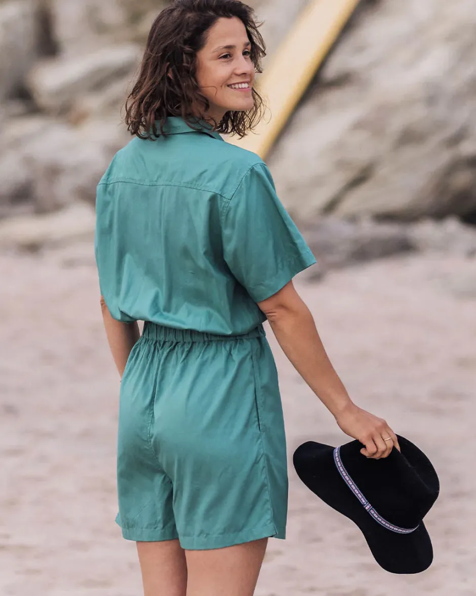 Shorts|Jumpsuits & Playsuits>Passenger Topaz Short Boiler Suit Deep Sea