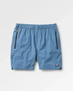 Shorts|Best Sellers>Floris van Bommel Traveller Organic Cotton All Purpose Short Stone Blue
