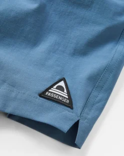 Shorts|Best Sellers>Floris van Bommel Traveller Organic Cotton All Purpose Short Stone Blue