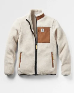 Fleece|Fleece>Floris van Bommel Trekker Recycled Deep-Pile Sherpa Fleece Warm Ivory