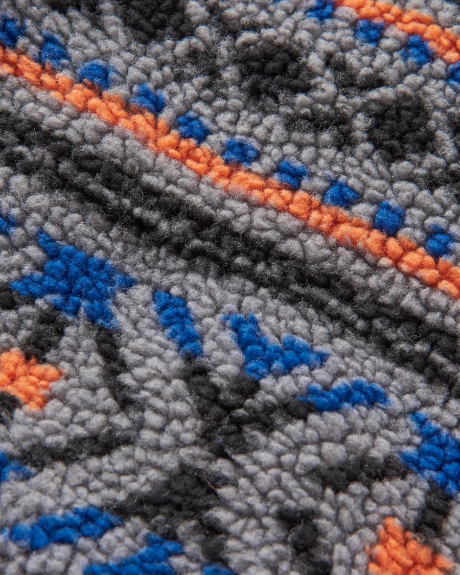 Fleece|Fleece>Passenger Trekker Recycled Deep-Pile Sherpa Fleece Nordic Geo Grey
