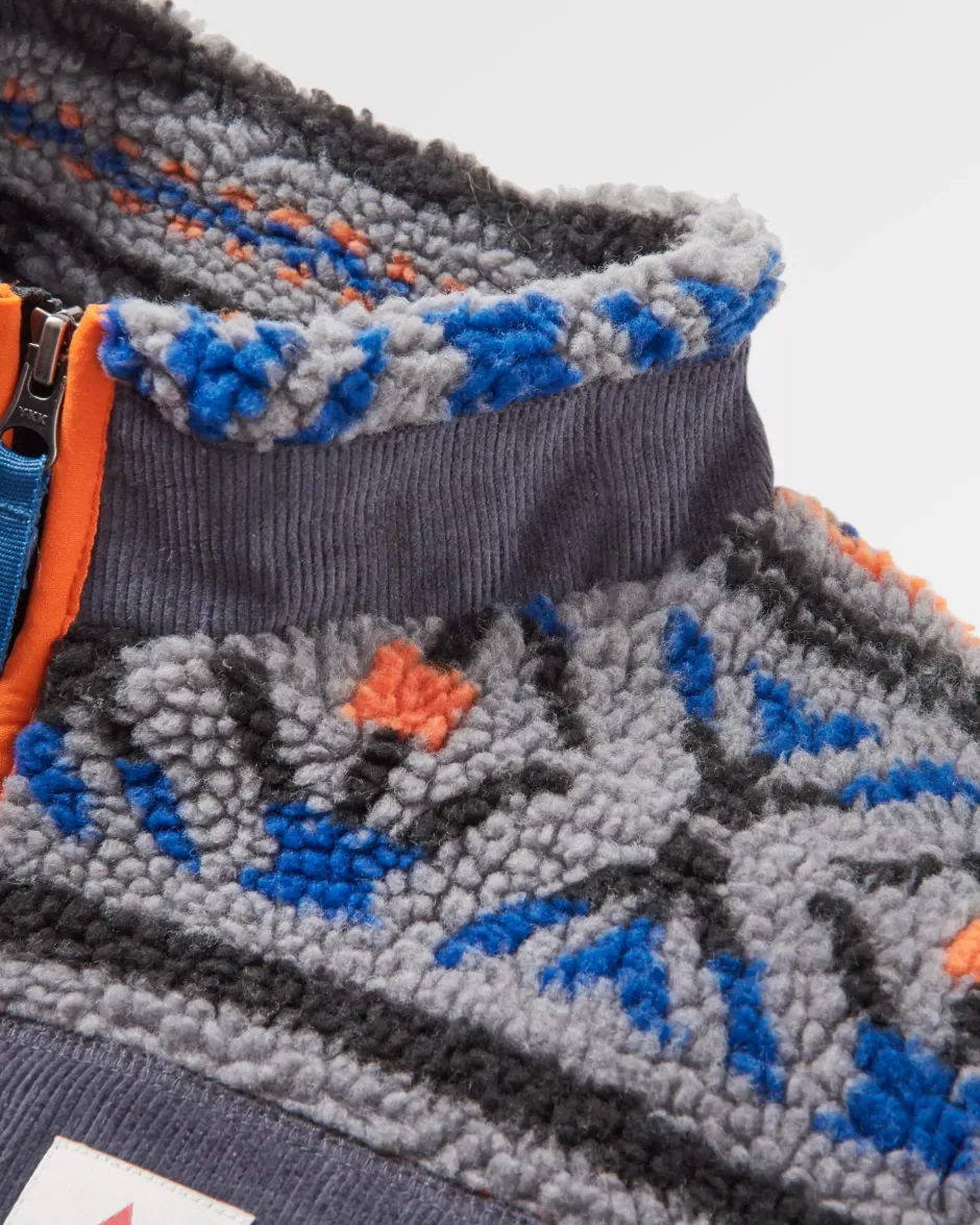 Fleece|Fleece>Passenger Trekker Recycled Deep-Pile Sherpa Fleece Nordic Geo Grey