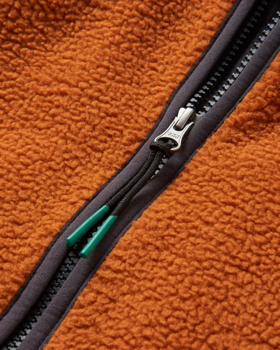 Fleece|Fleece>Passenger Tripper 2.0 Full Zip Recycled Sherpa Fleece Glazed Ginger