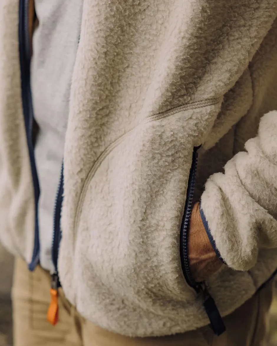Fleece|Fleece>Passenger Tripper Full Zip Recycled Sherpa Fleece Oatmeal