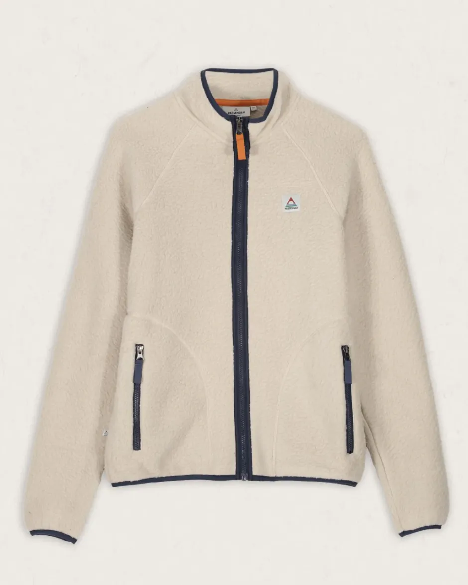 Fleece|Fleece>Passenger Tripper Full Zip Recycled Sherpa Fleece Oatmeal