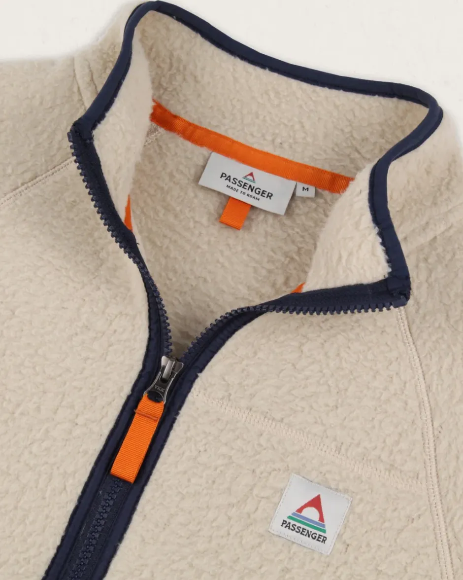 Fleece|Fleece>Passenger Tripper Full Zip Recycled Sherpa Fleece Oatmeal