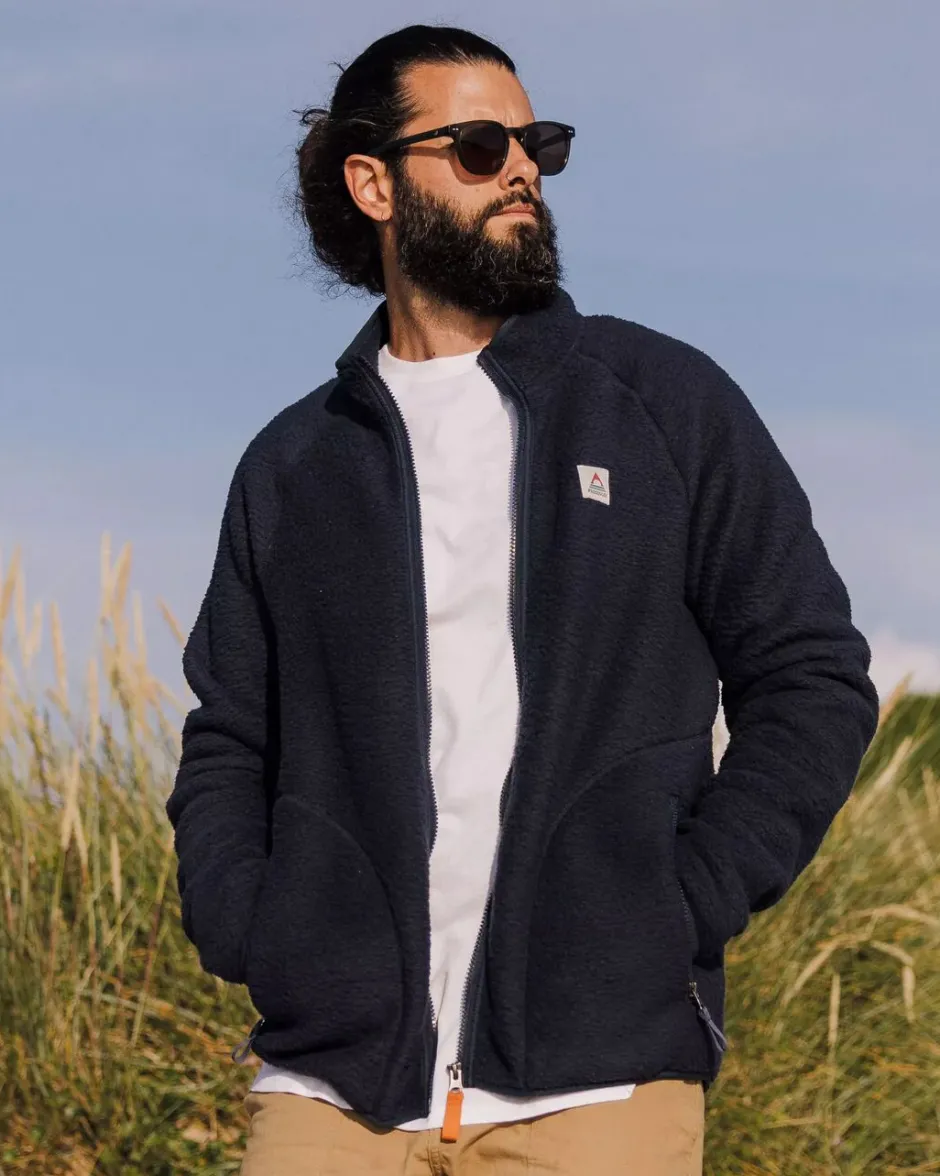 Fleece|Fleece>Passenger Tripper Full Zip Sherpa Fleece Navy