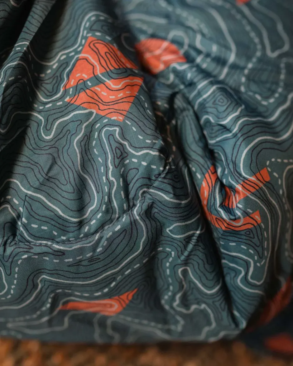Accessories|Blankets>Passenger Twilight Recycled Sleeping Bag Mediterranean Map