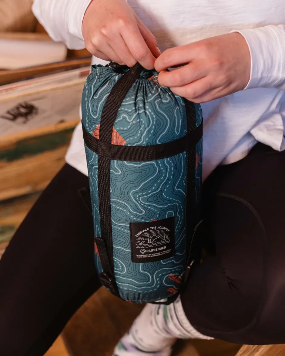 Accessories|Blankets>Passenger Twilight Recycled Sleeping Bag Mediterranean Map