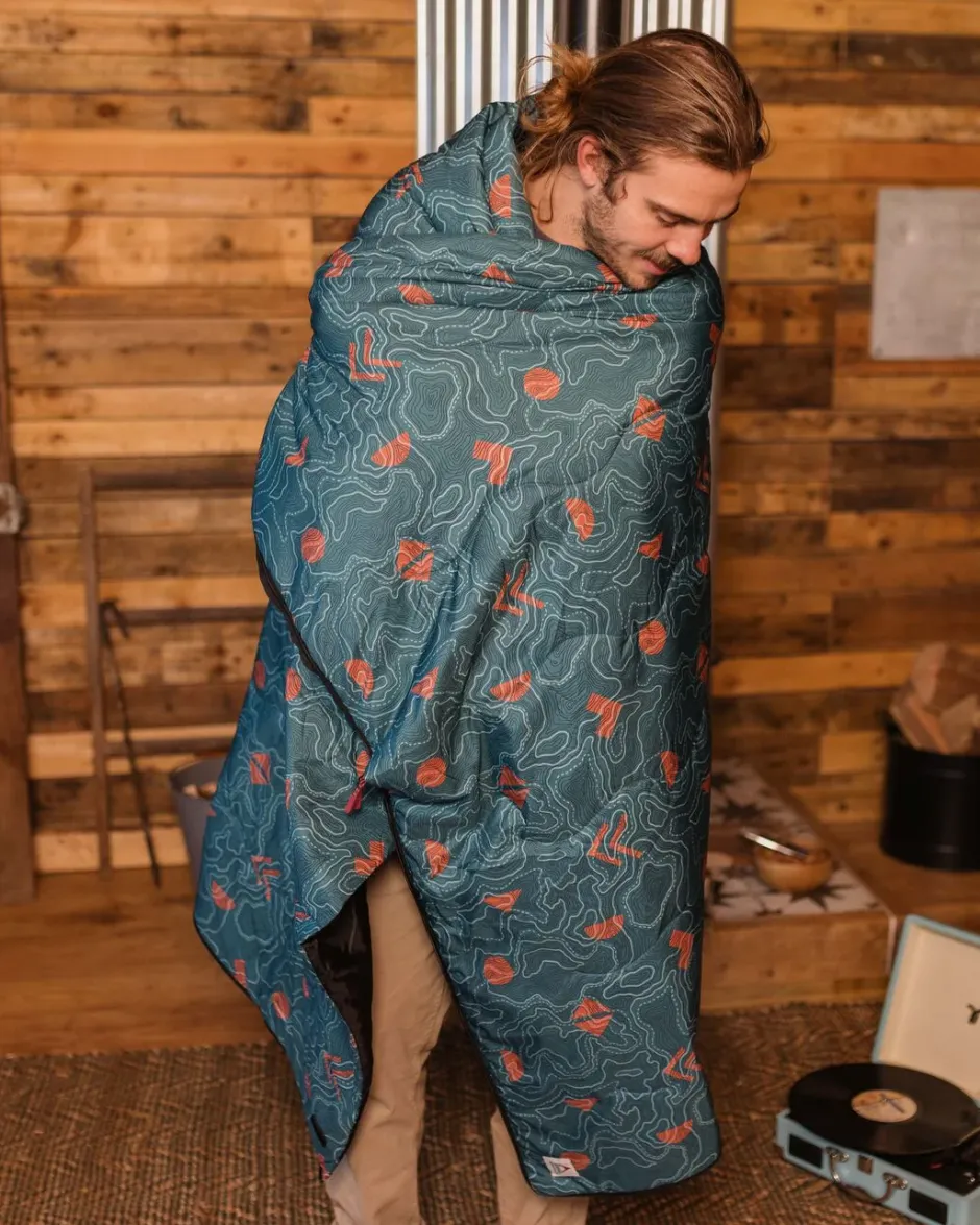 Accessories|Blankets>Passenger Twilight Recycled Sleeping Bag Mediterranean Map