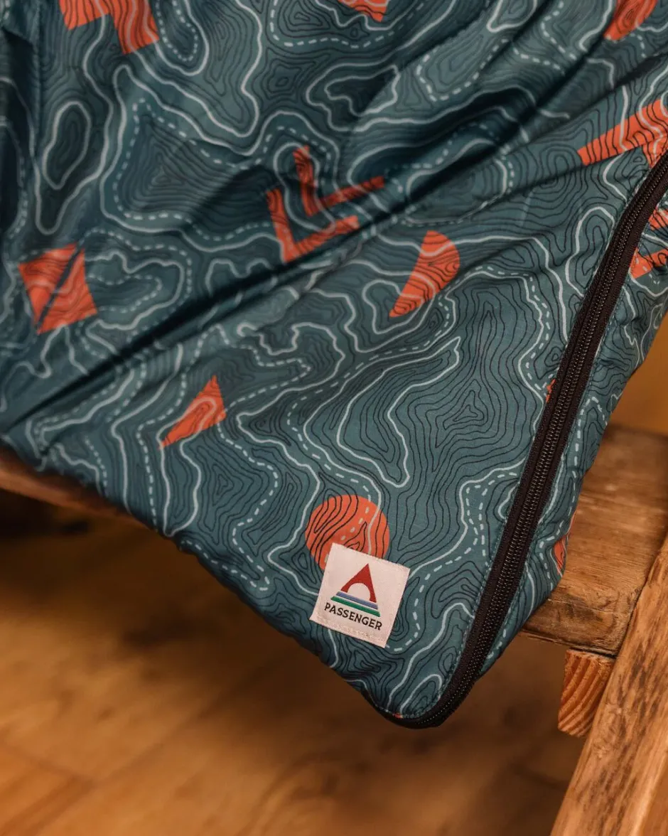 Accessories|Blankets>Passenger Twilight Recycled Sleeping Bag Mediterranean Map