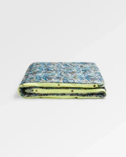 Blankets|Outdoor Living>Floris van Bommel Van Recycled Ripstop Blanket Abstract Seaweed Pistachio