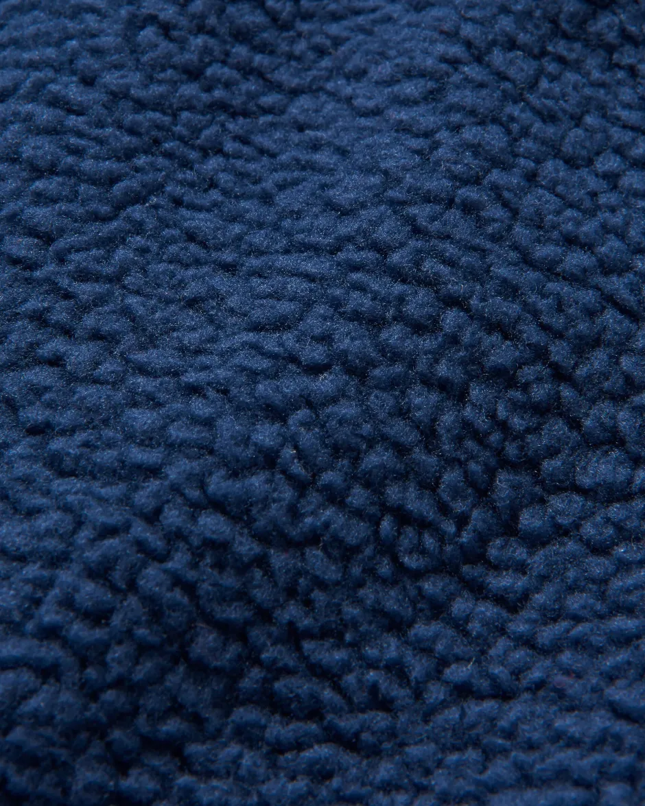 Fleece|Fleece>Floris van Bommel Ventura 1/2 Zip Recycled Sherpa Fleece Rich Navy