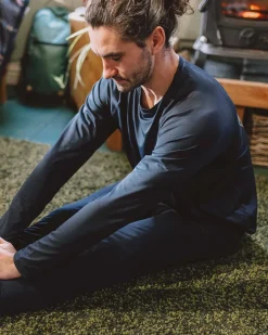 Activewear|Men's Outlet>Floris van Bommel Venture Recycled Base Layer Legging Deep Navy