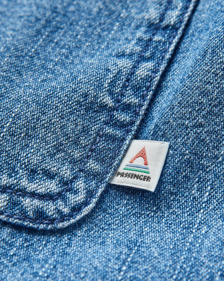Shirts|Men's Outlet>Passenger Vision Denim Shirt Denim Blue